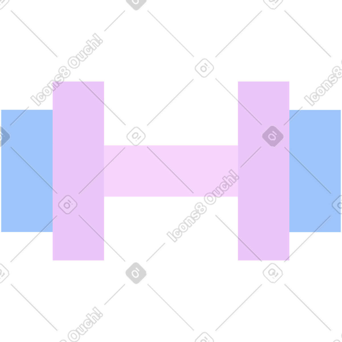 Illustration Haltère dans le style Marginalia à télécharger aux formats PNG, SVG
