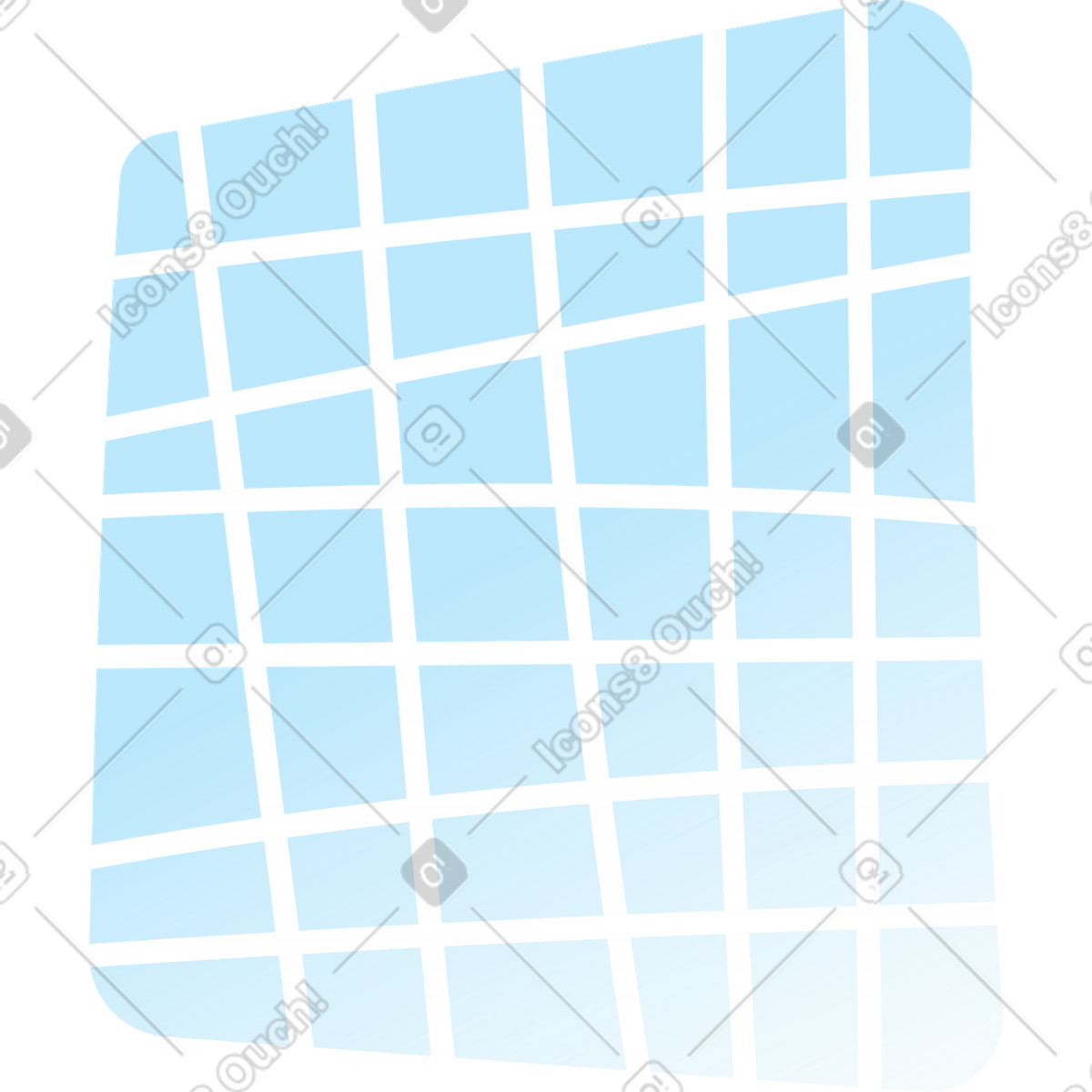Blue gradient shape with grid illustration in Fizzy style download in PNG, SVG