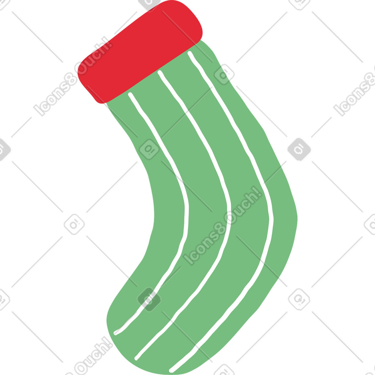 Illustration Chaussettes dans le style Stripy à télécharger aux formats PNG, SVG