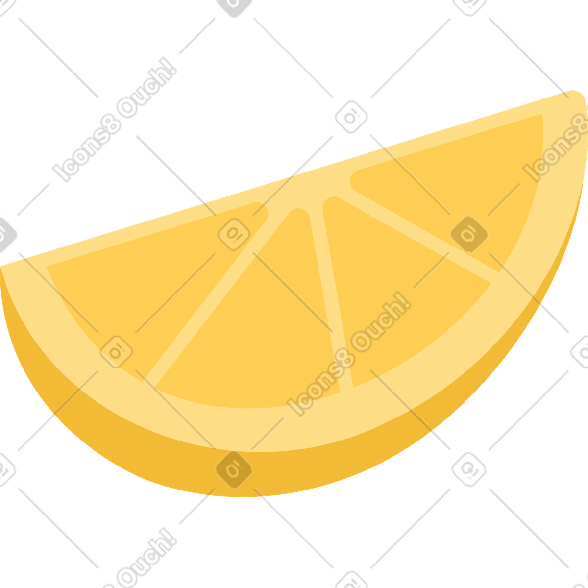 Lemon illustration in Social style download in PNG, SVG