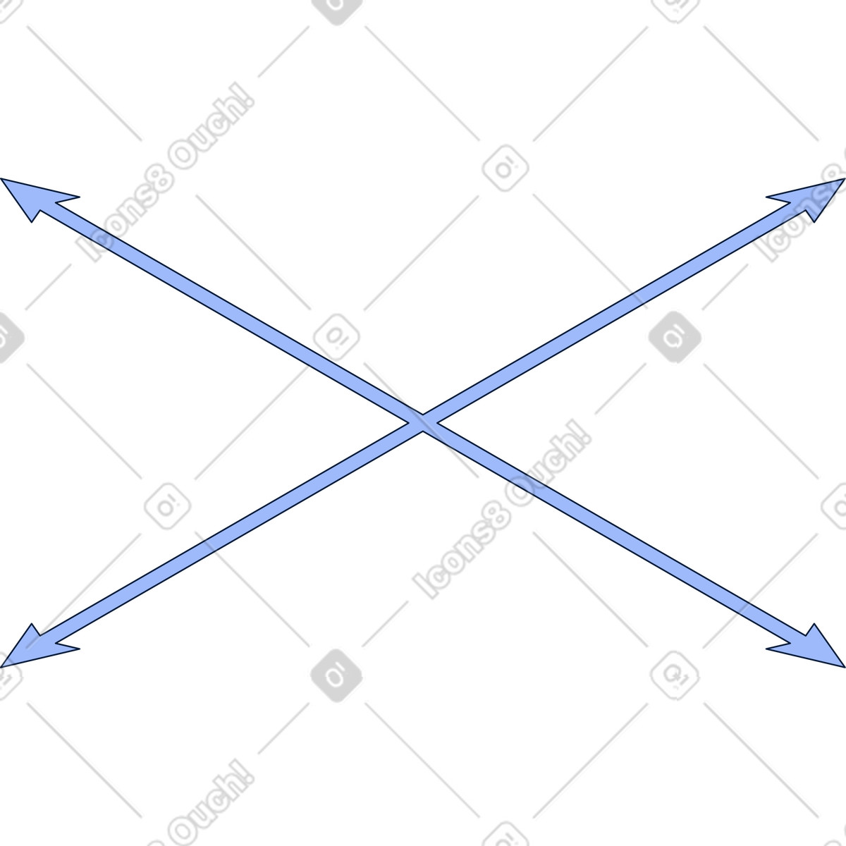 Isometric graph arrows illustration in Neat style download in PNG, SVG