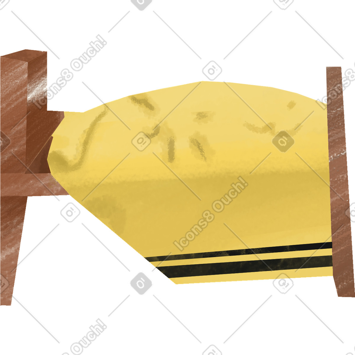 Bed illustration in Family style download in PNG, SVG