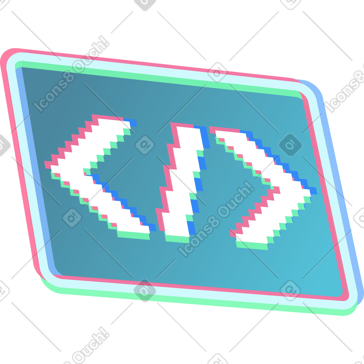 Code illustration in PNG, SVG