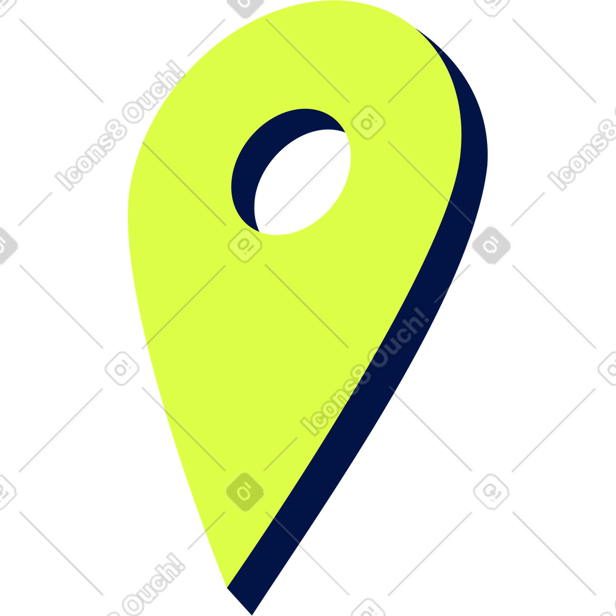 Geolocation-zeichen-Illustration im Glow-Stil als Download in PNG, SVG