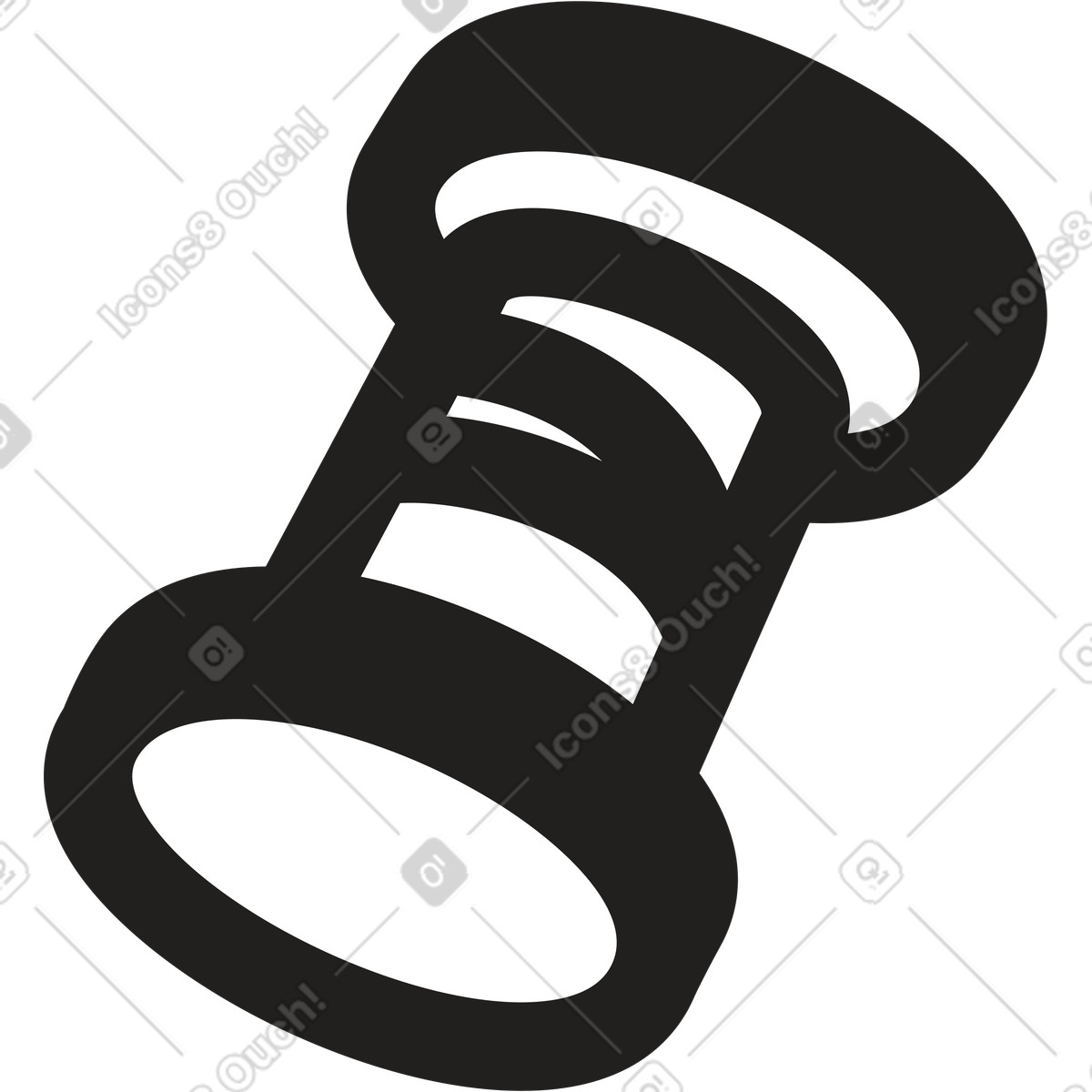 Spool of thread illustration in PNG, SVG