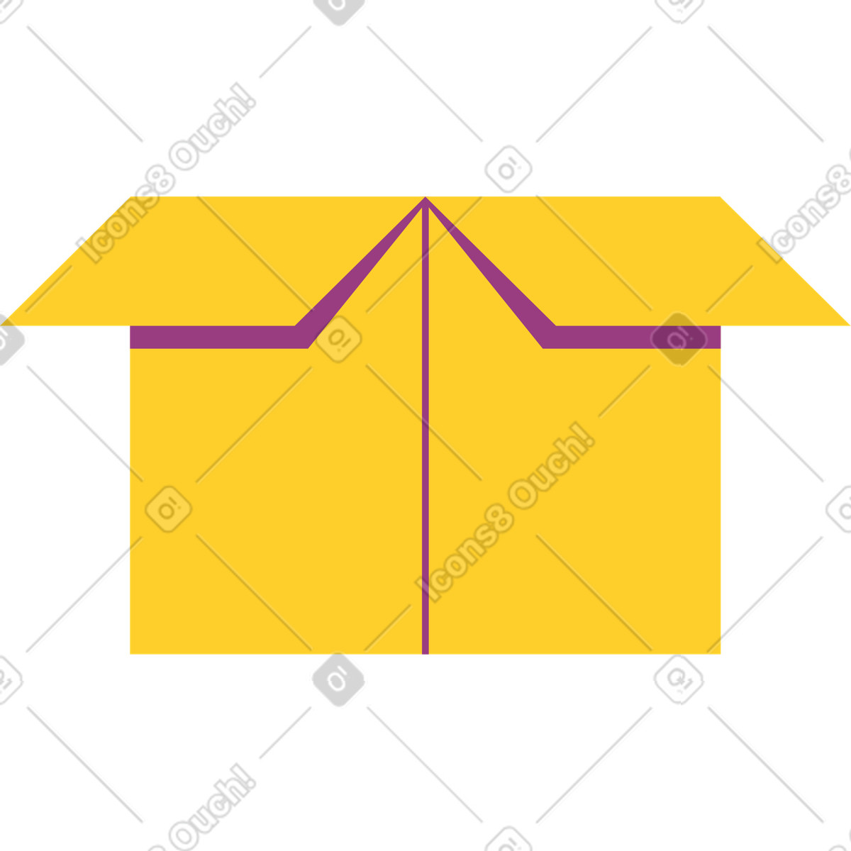 Ilustração de Caixa aberta em no estilo Sammy para baixar em PNG, SVG