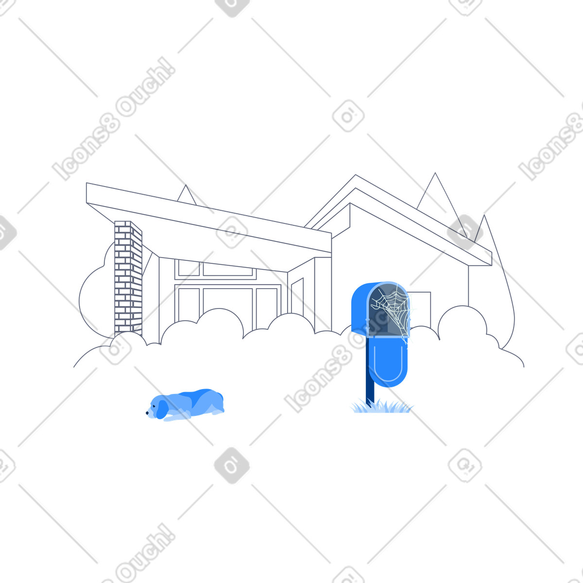 Keine nachrichten-Illustration im Urban-Stil als Download in PNG, SVG