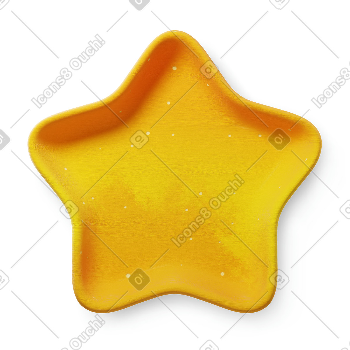 Stern-Illustration im 3D Microsoft Fluent illustration-Stil als Download in PNG, SVG