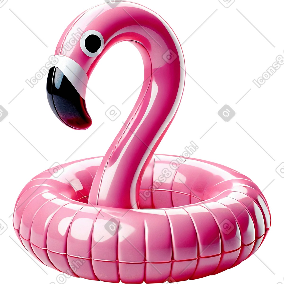 Ilustração de Anel flamingo em no estilo 3D Mini para baixar em PNG, SVG