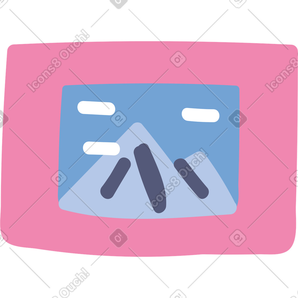 Picture illustration in Pluto style download in PNG, SVG