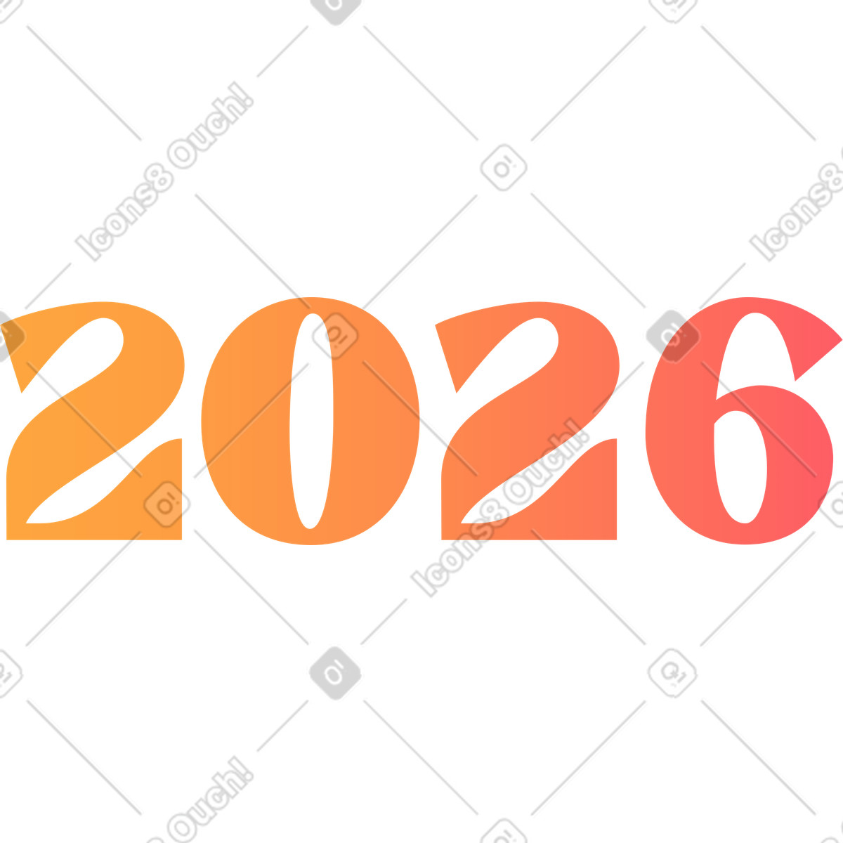 Venti ventisei illustrazione in stile Florid scarica in PNG, SVG