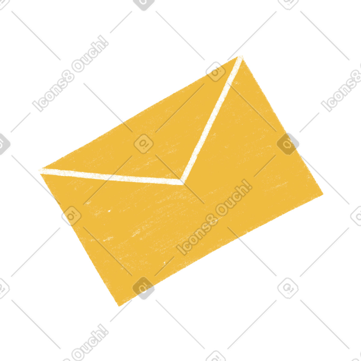 Tutti スタイルの Yellow envelope のイラストをPNG、SVG形式でダウンロード