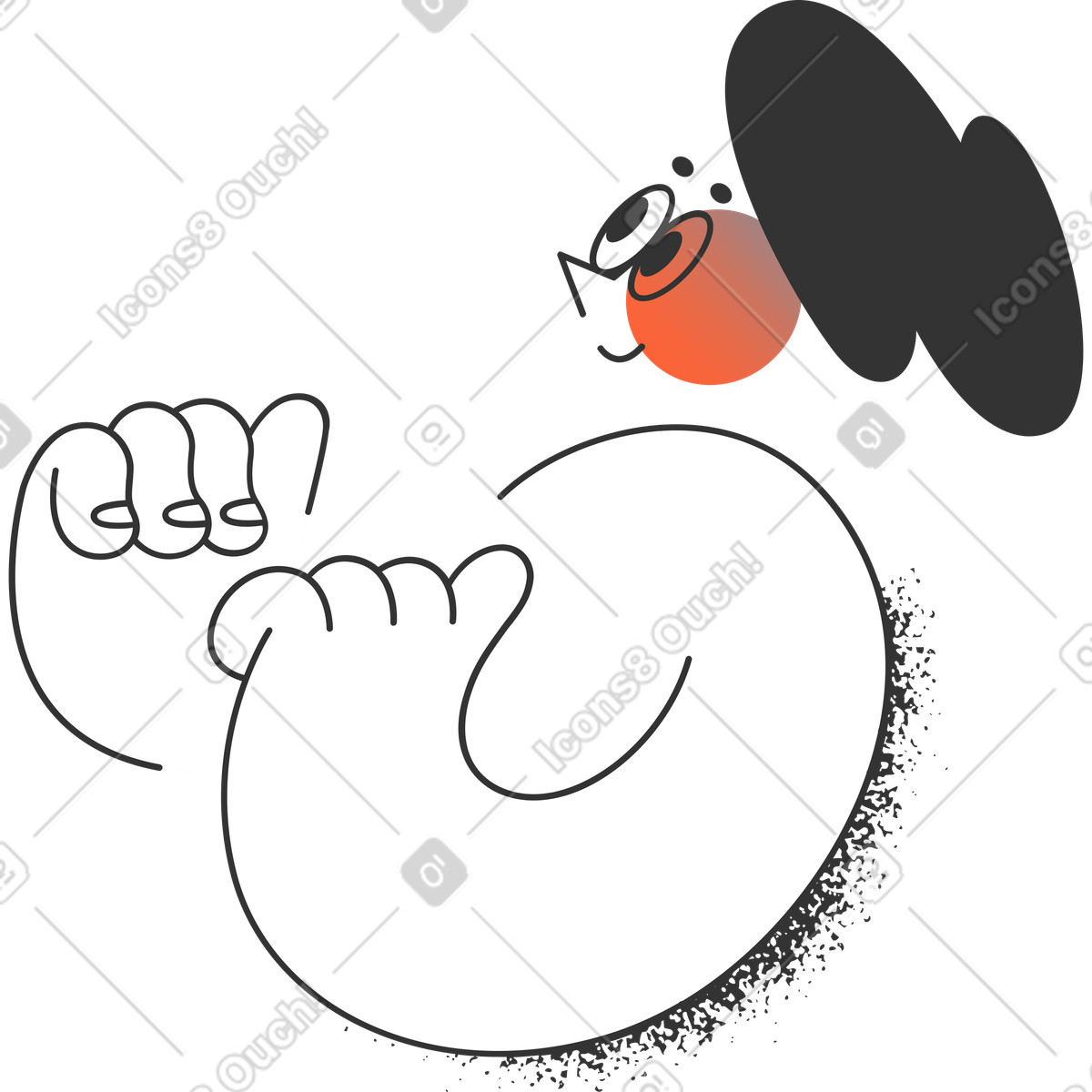 Girl illustration in PNG, SVG