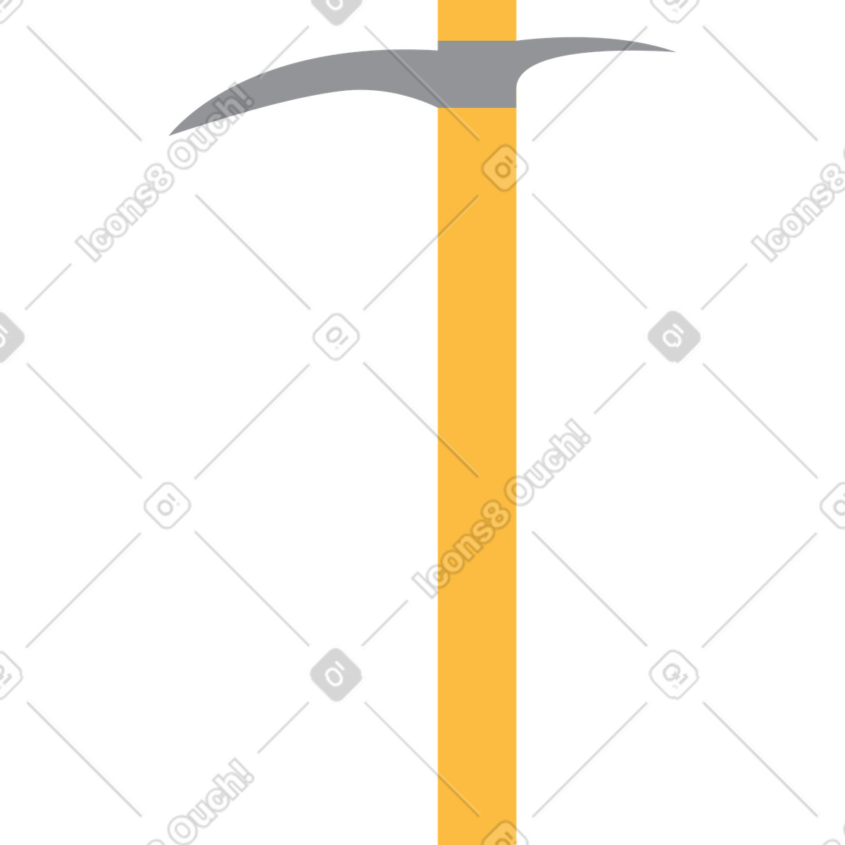 Piccone illustrazione in stile Burgundy scarica in PNG, SVG