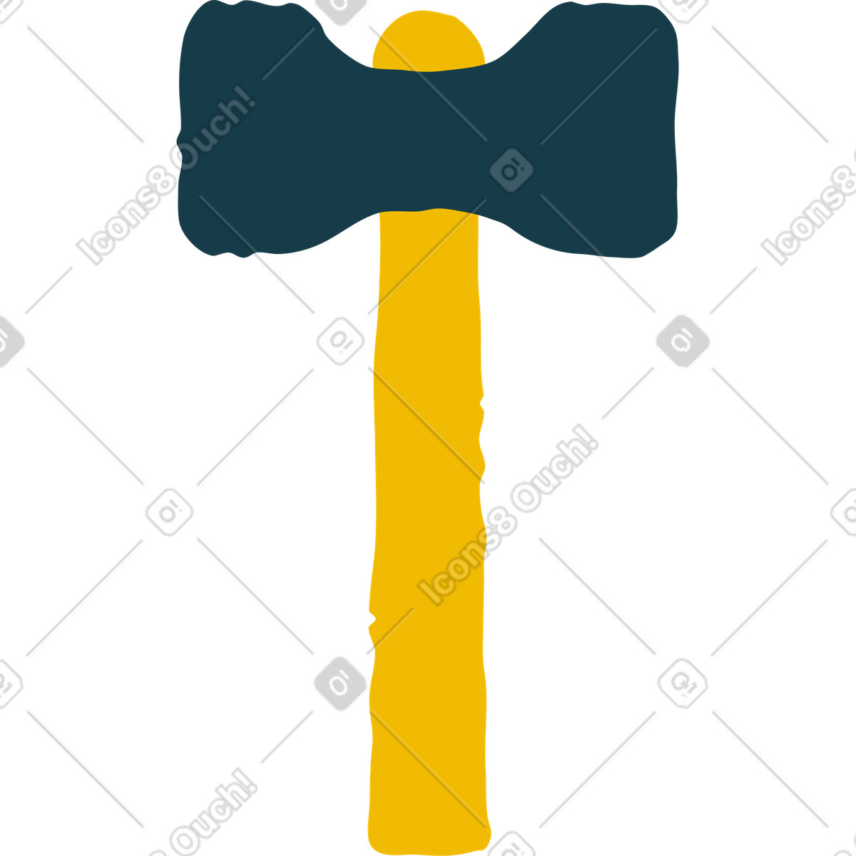 Hammer illustration in Flamenco style download in PNG, SVG