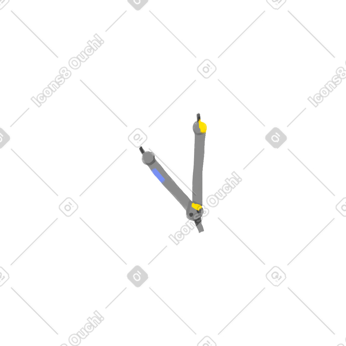 Divider illustration in Atomic style download in PNG, SVG