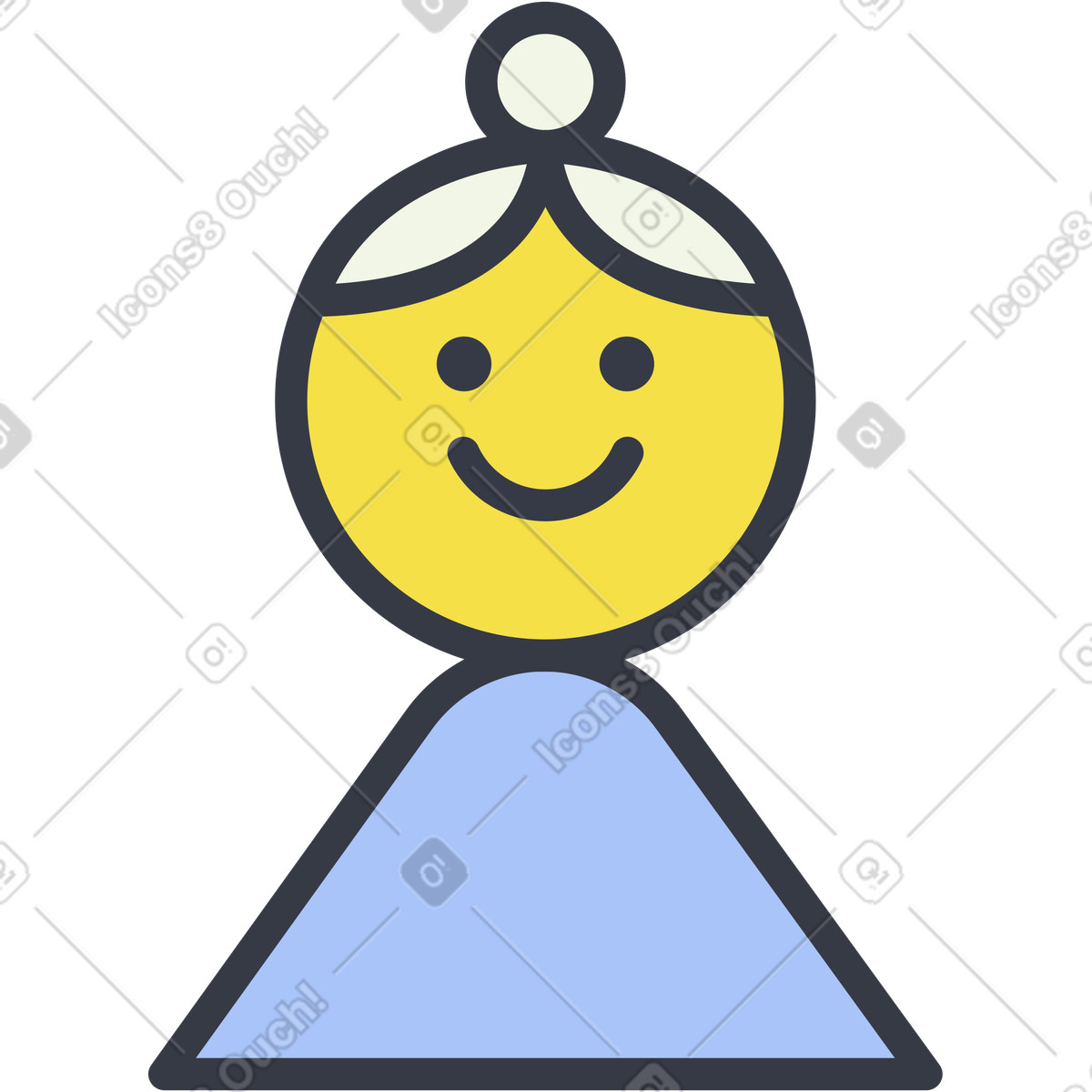 Nonna illustrazione in stile Abstract scarica in PNG, SVG