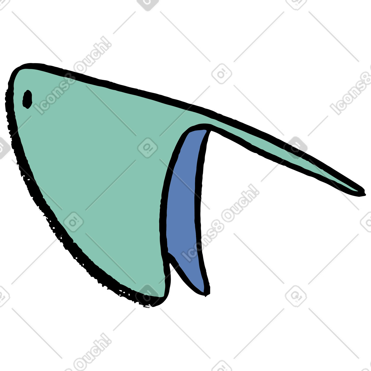 Иллюстрация Скат в стиле Scandi — скачать в форматах PNG, SVG