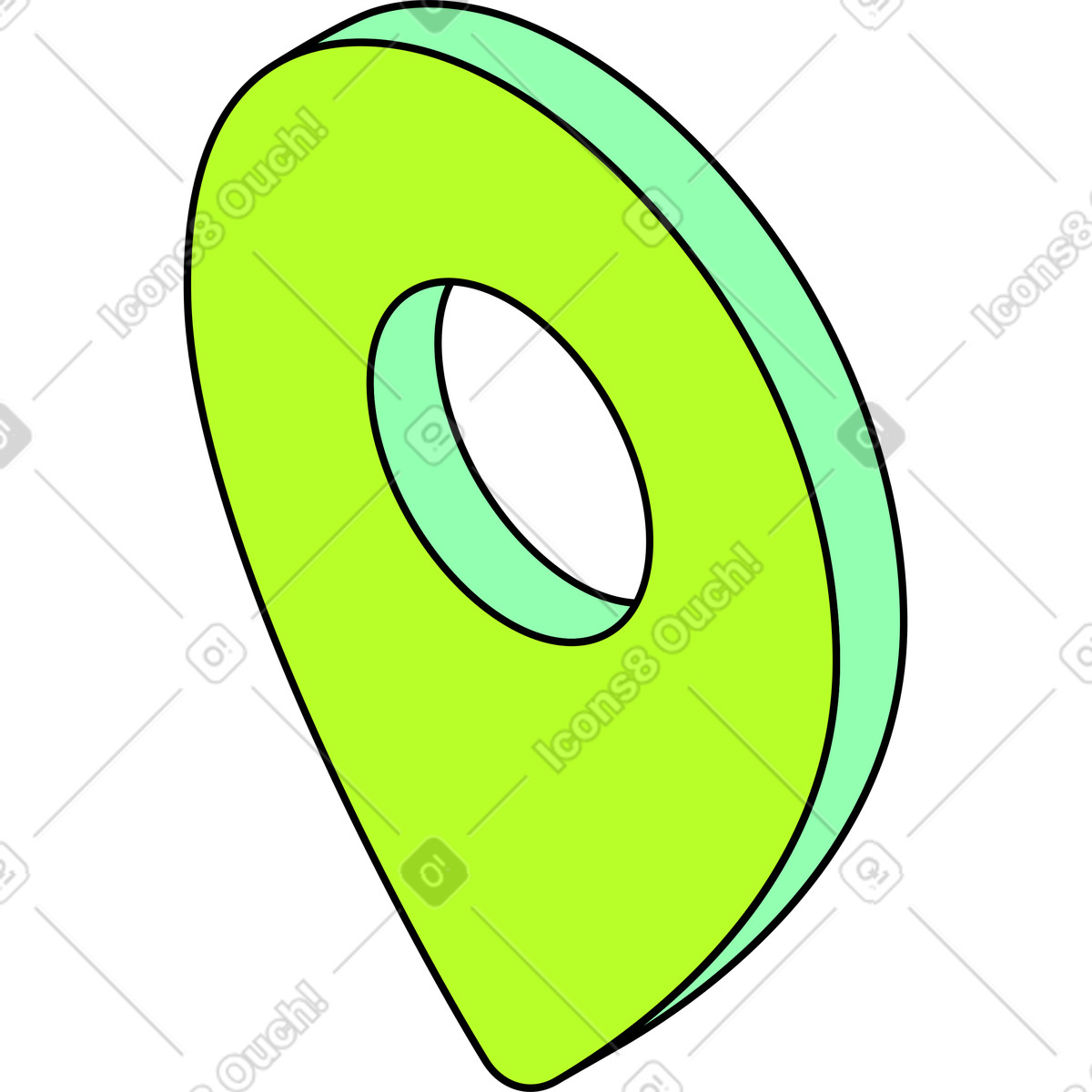 Geolocation-zeichen-Illustration im Project-Stil als Download in PNG, SVG