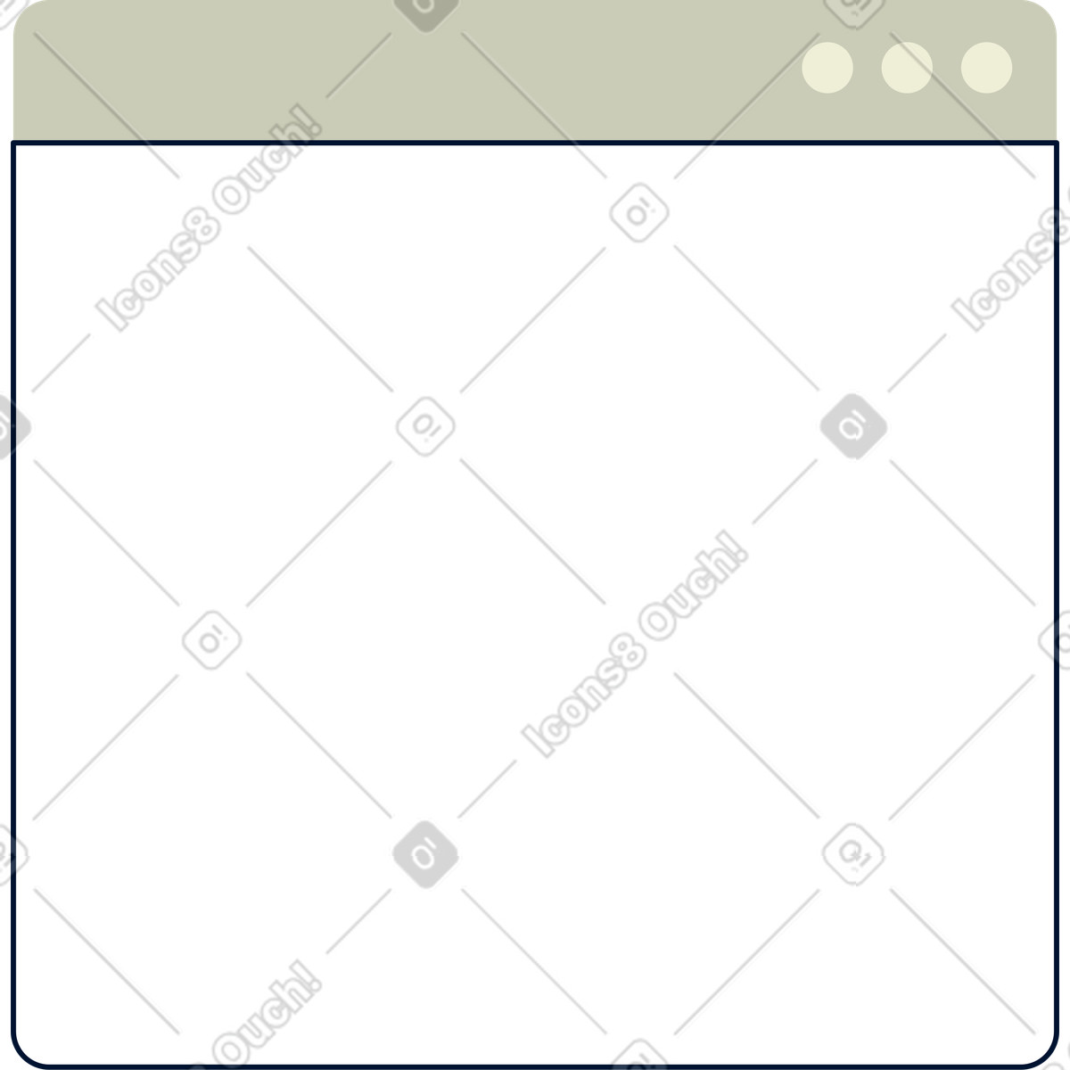 Browser window illustration in Cubes style download in PNG, SVG