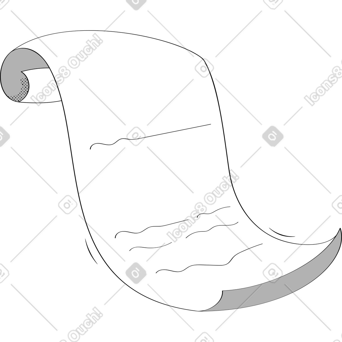 Diploma illustrazione in stile Looney scarica in PNG, SVG