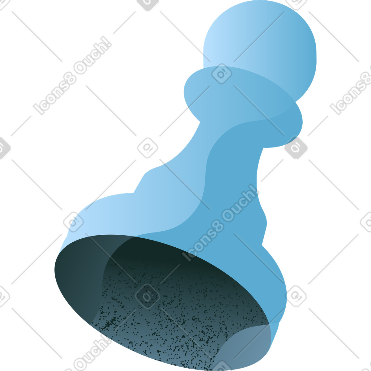 Chess piece illustration in Concept style download in PNG, SVG