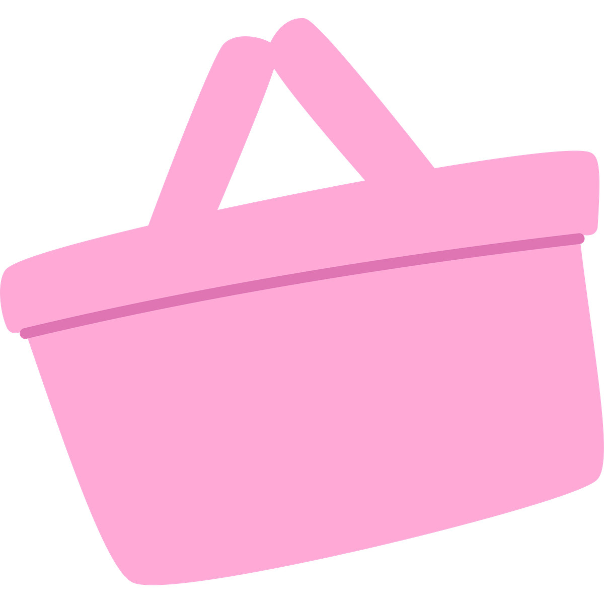 Ilustración Pink shopping bag en estilo Bouncy a descargar en PNG y SVG
