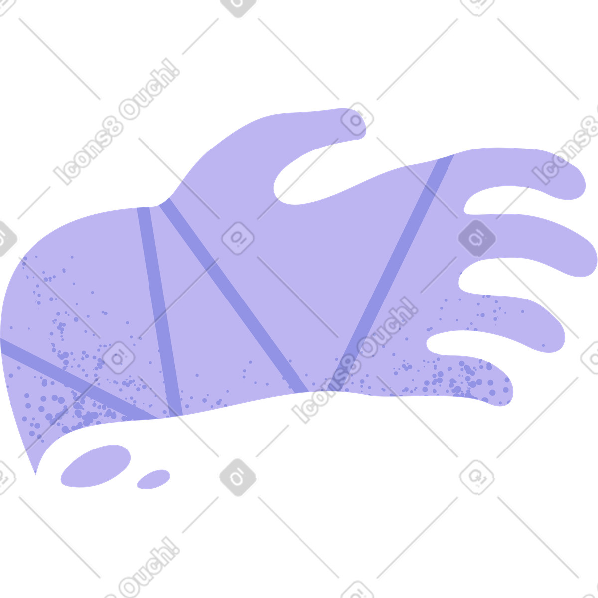 Иллюстрация Spooky hand-shaped thought bubble в стиле Pale — скачать в форматах PNG, SVG