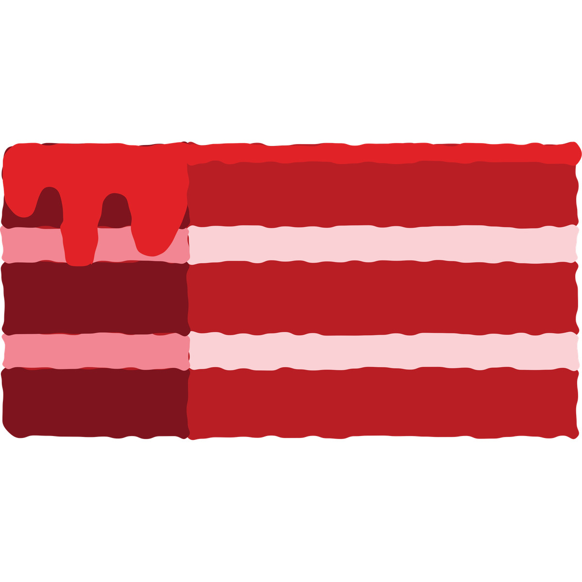 Illustration Une part de gâteau dans le style Cherry à télécharger aux formats PNG, SVG