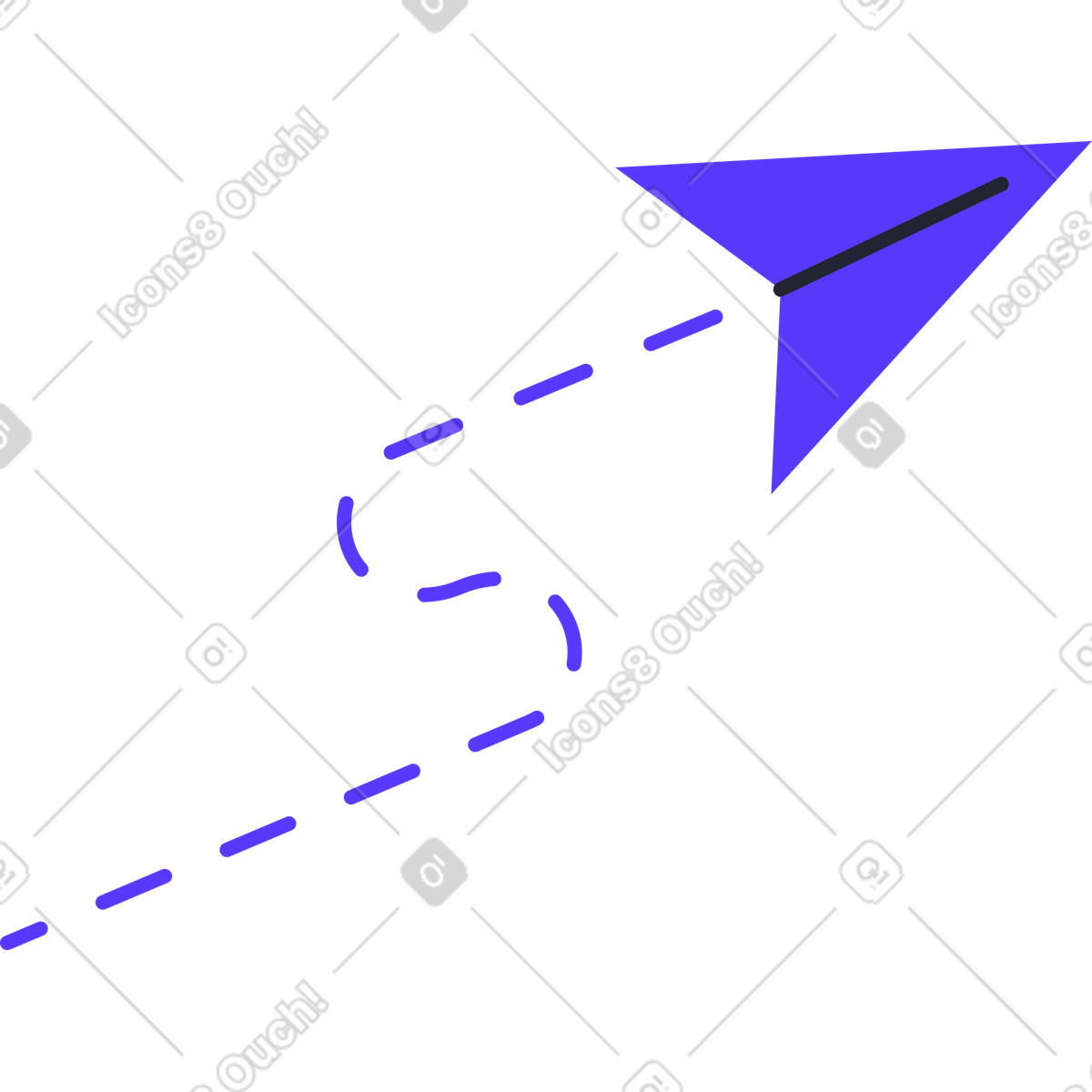 下载 Pablita 风格的 蓝色箭头闪电 插画，支持 PNG、SVG 格式