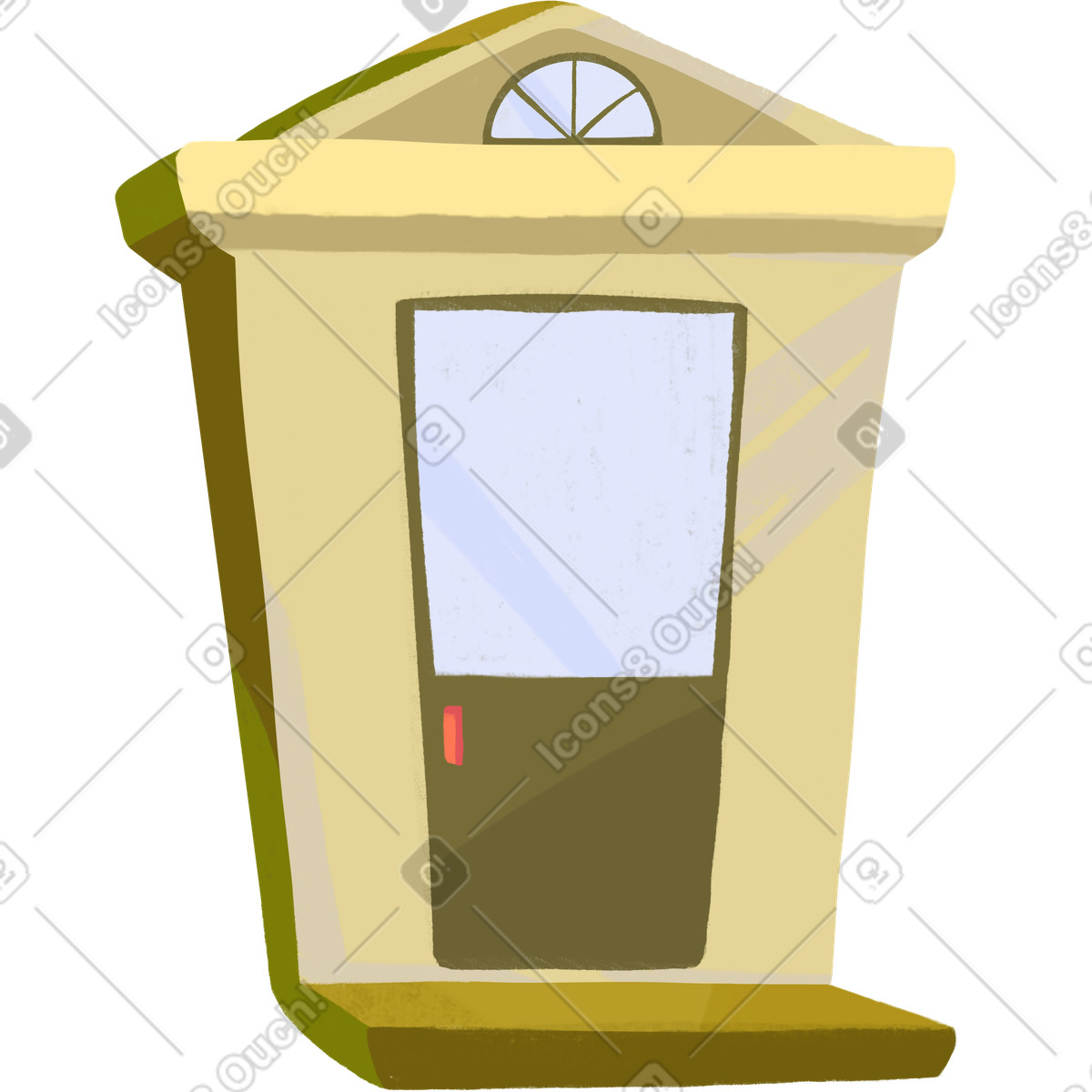 Illustration Porte d'entrée dans le style Atomic à télécharger aux formats PNG, SVG