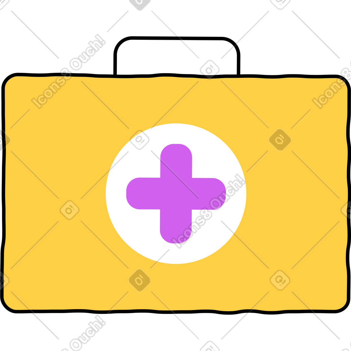 Kit di pronto soccorso illustrazione in stile Conifer scarica in PNG, SVG