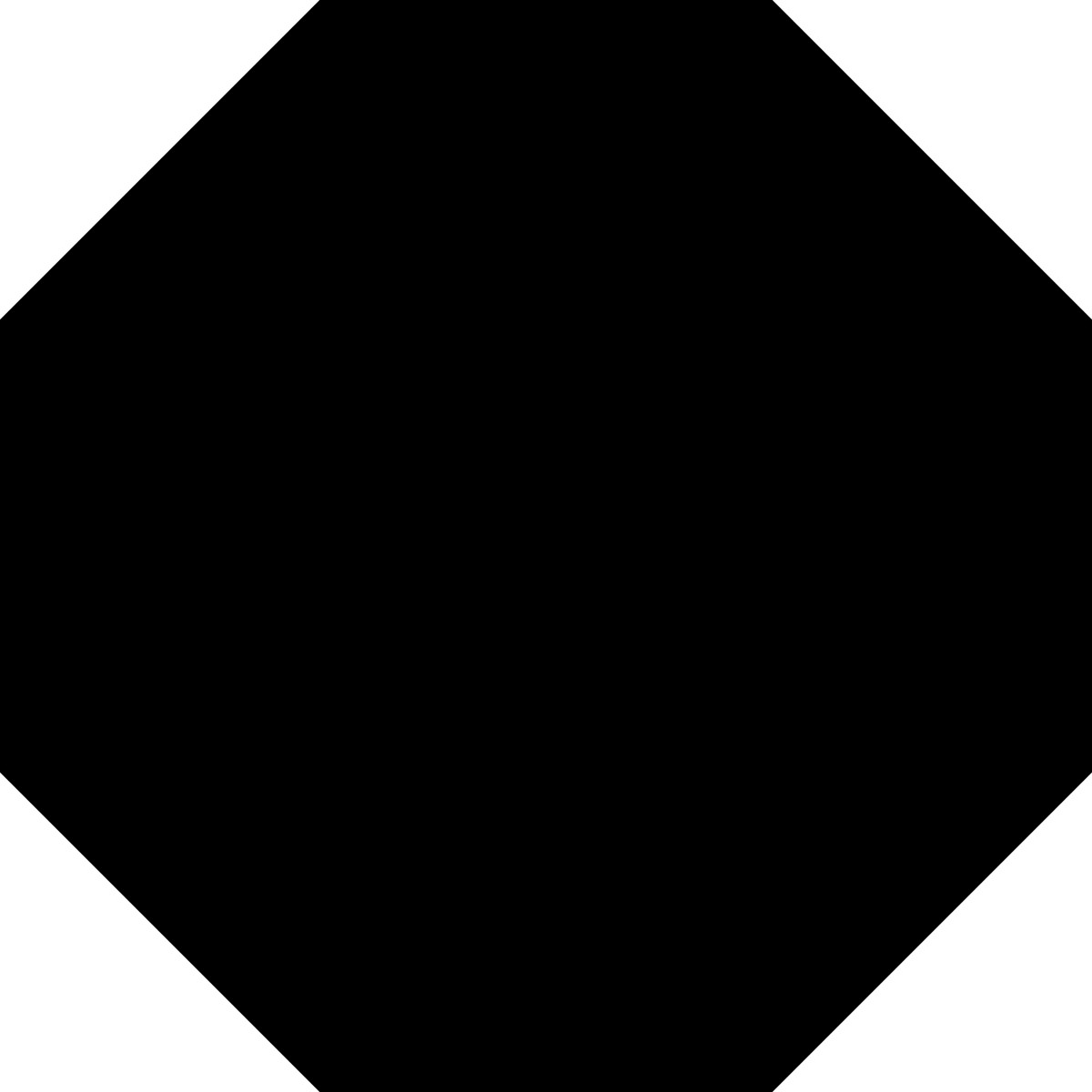 Illustration Octagon black dans le style Fogg à télécharger aux formats PNG, SVG