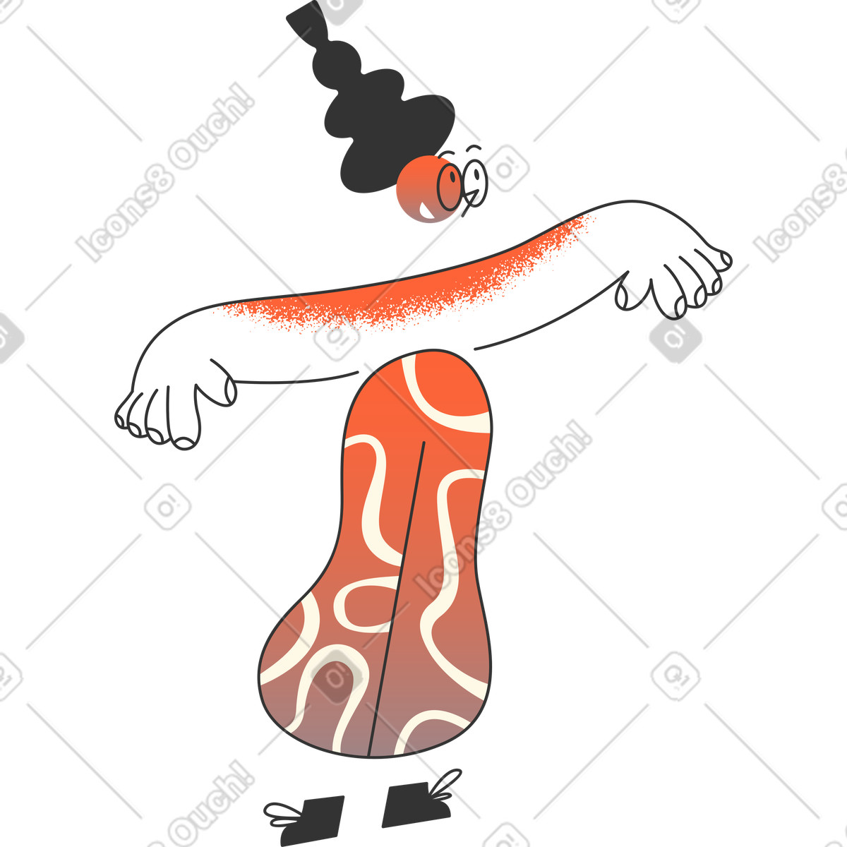 Girl illustration in PNG, SVG