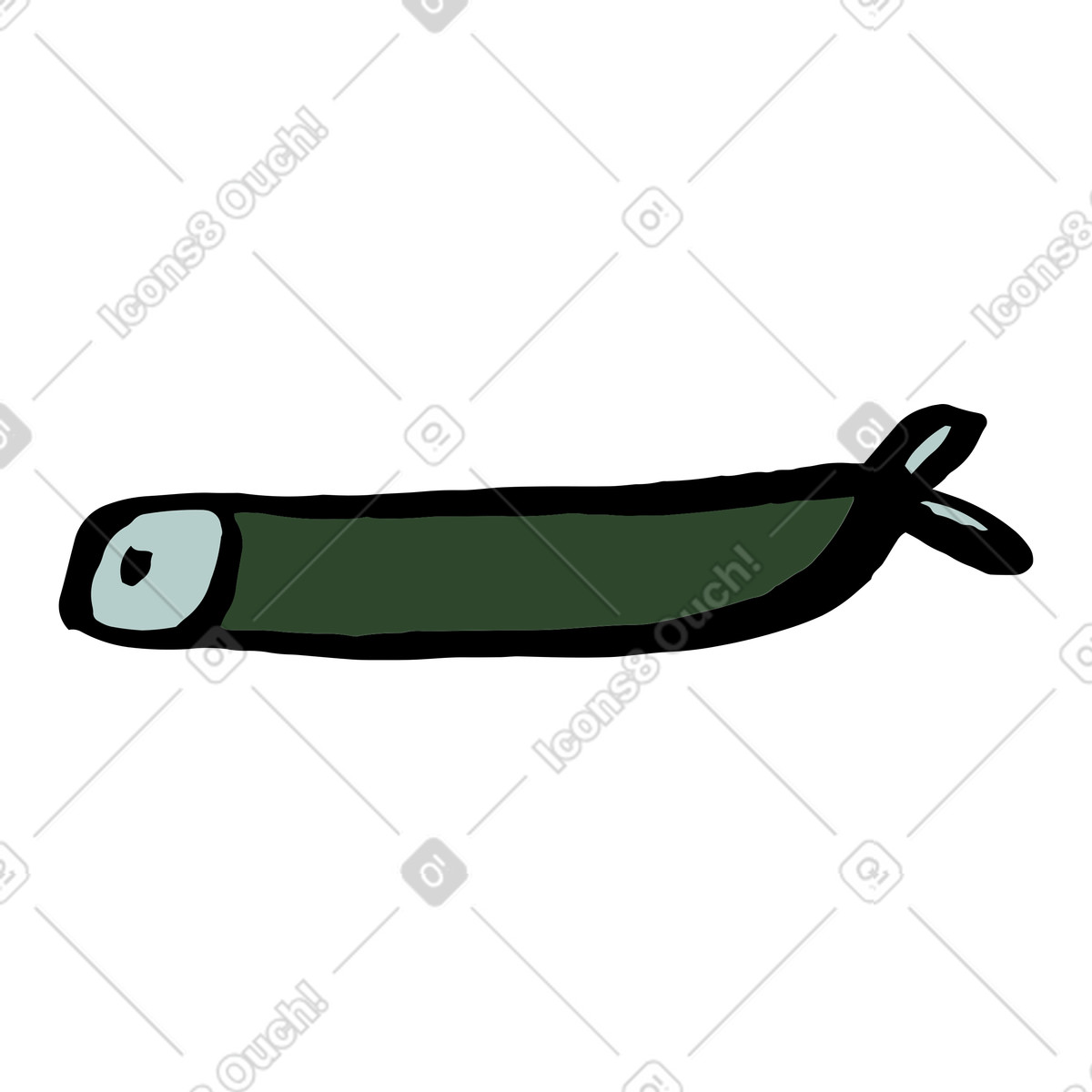 Scandi 스타일의 생선 일러스트레이션 PNG, SVG 다운로드
