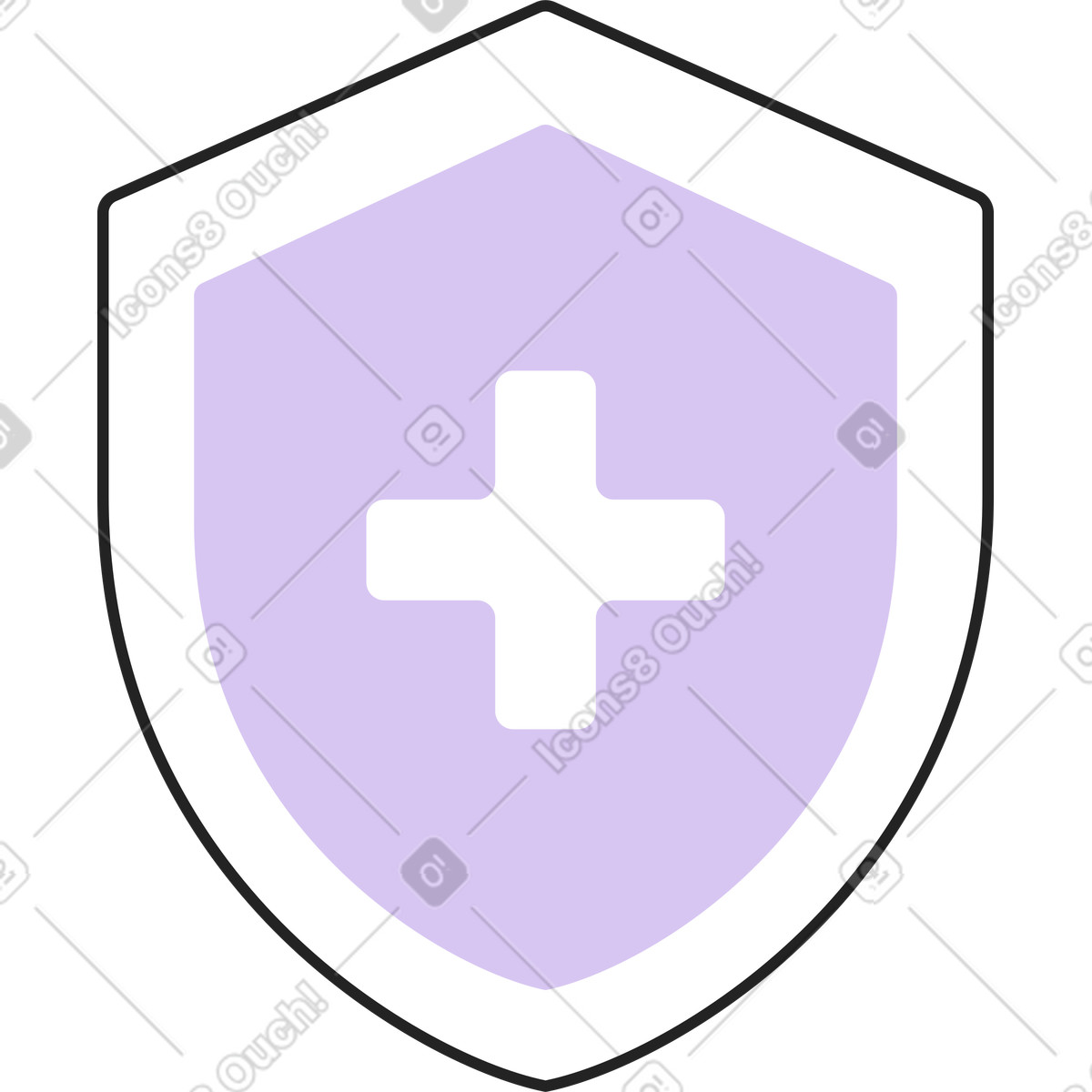 Medical protection animated illustration in Sammy Line style download in GIF, Lottie (JSON), AE