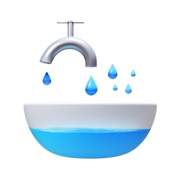 Close-up of a faucet with water droplets falling into a sink