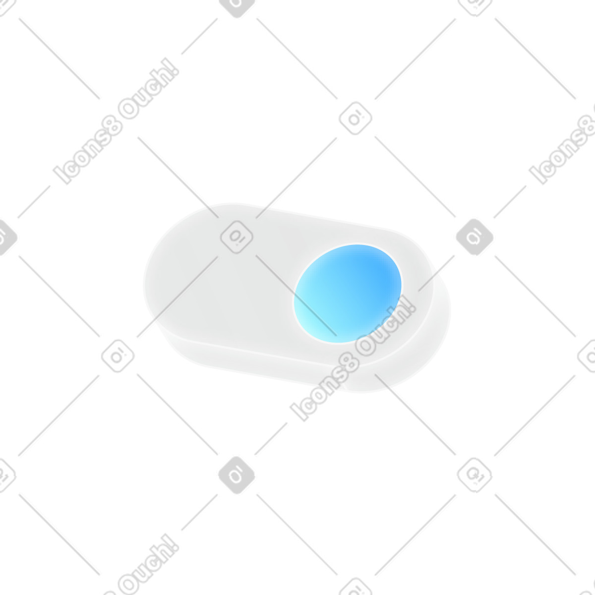 Blue button illustration in Burst style download in PNG, SVG