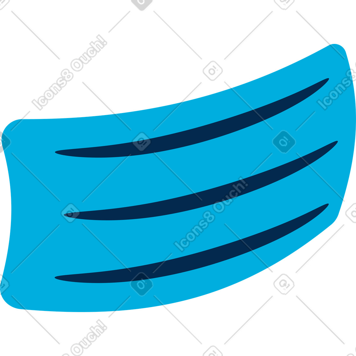 Maschera medica illustrazione in stile Flame scarica in PNG, SVG