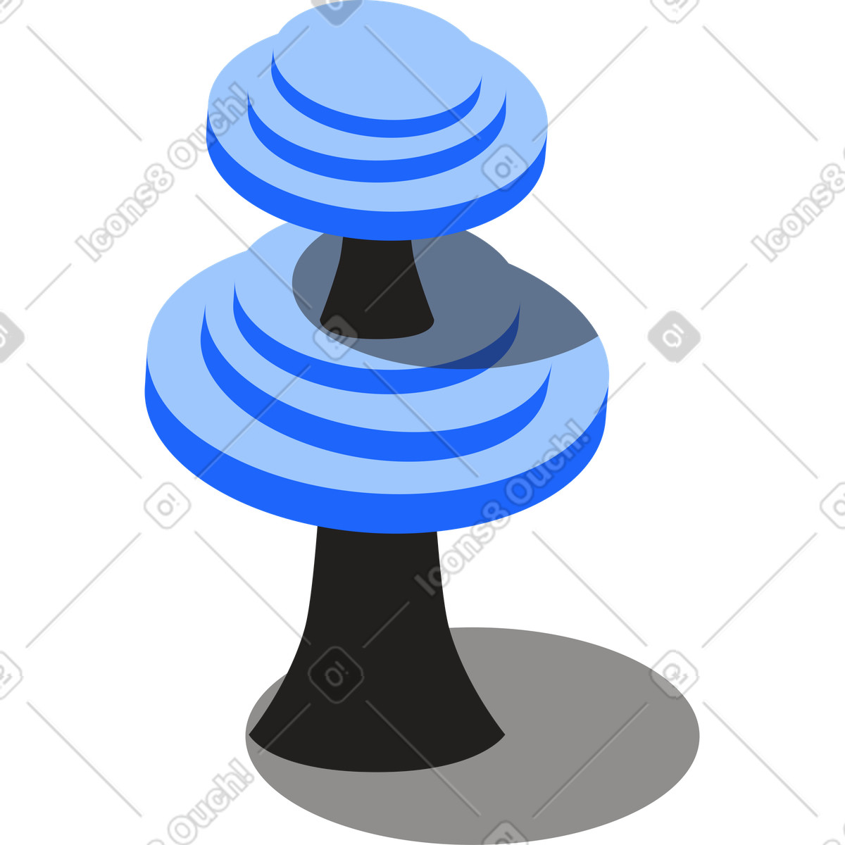 Tree illustration in Editorial style download in PNG, SVG