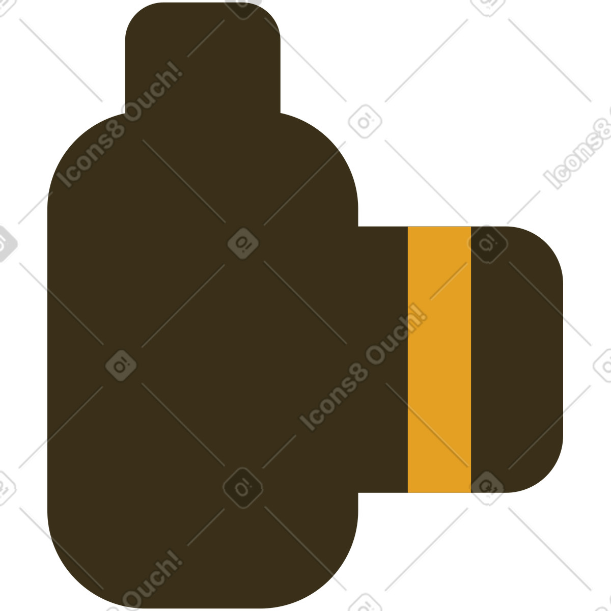 Ilustração de Dslr camera side em no estilo Arabica para baixar em PNG, SVG