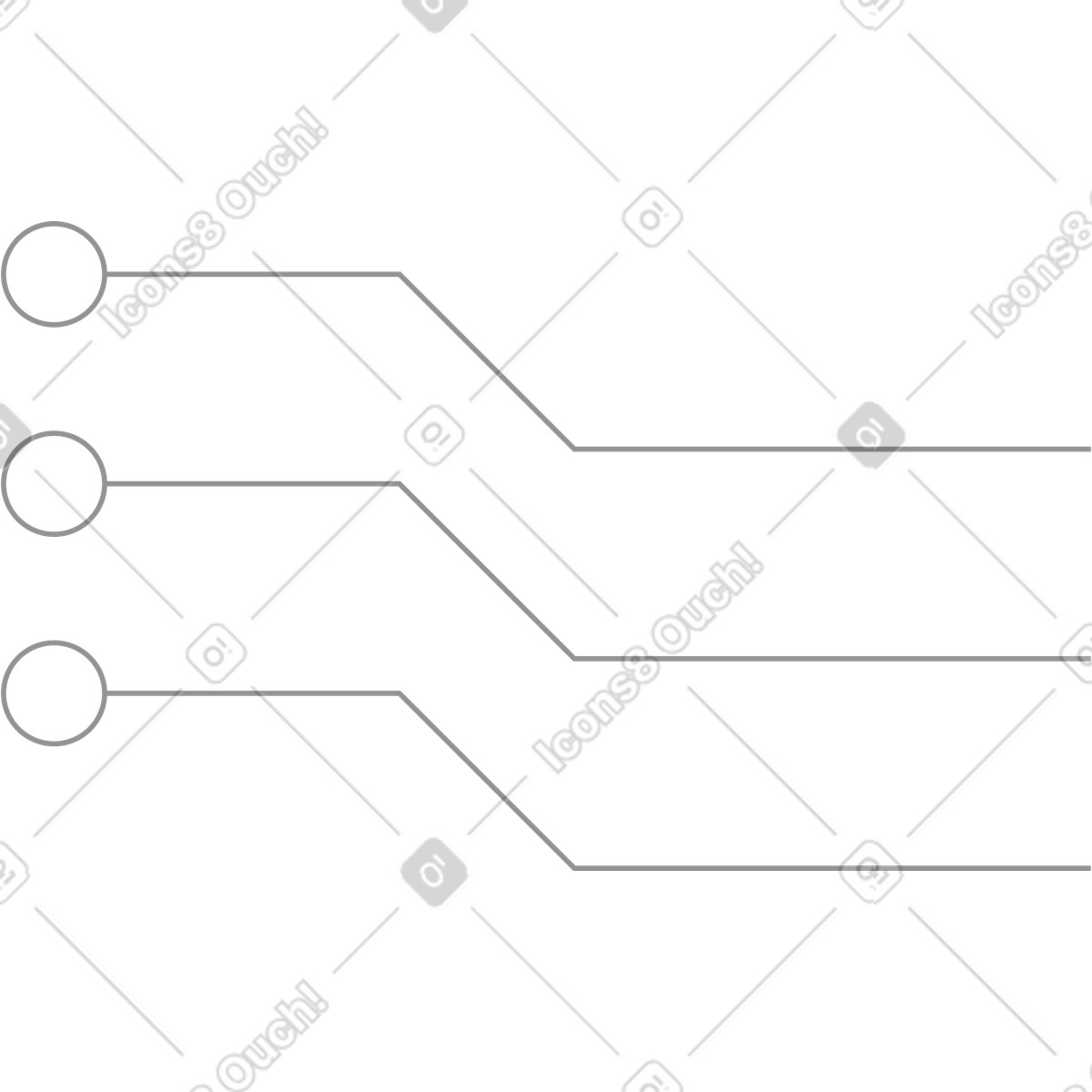Circuito informatico illustrazione in stile Concept scarica in PNG, SVG