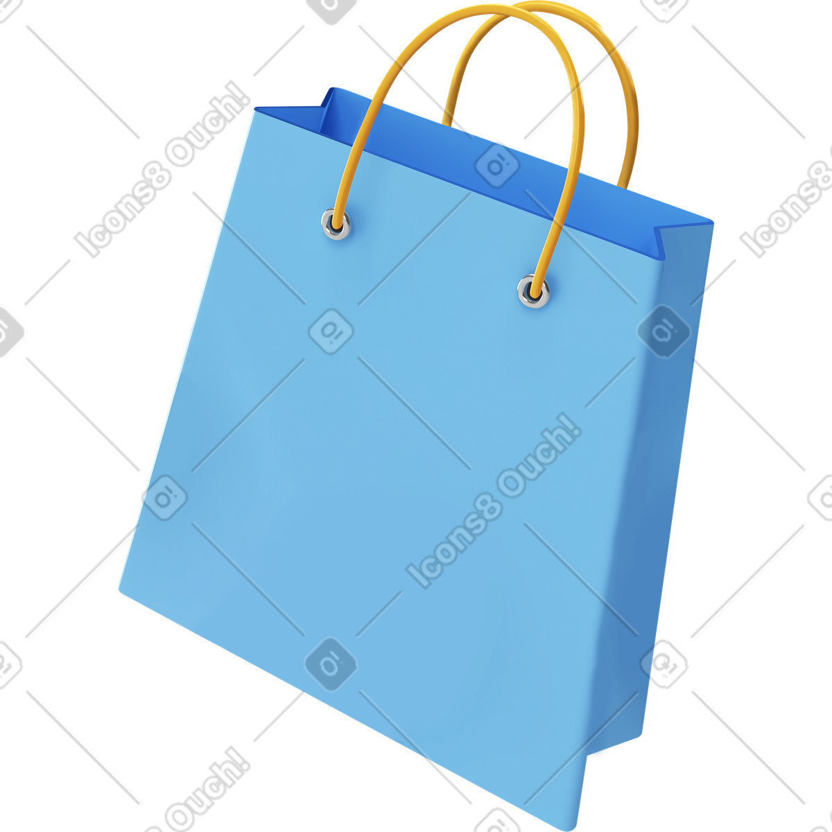 Borsa della spesa illustrazione in stile 3D Corporate scarica in PNG, SVG