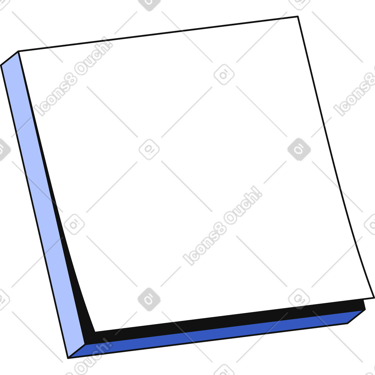 Block aufkleber-Illustration im Techny-Stil als Download in PNG, SVG