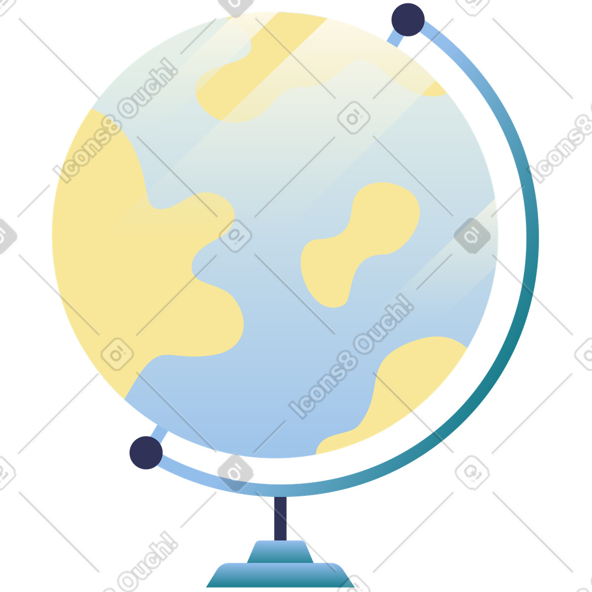 Illustration Globe dans le style Beam à télécharger aux formats PNG, SVG