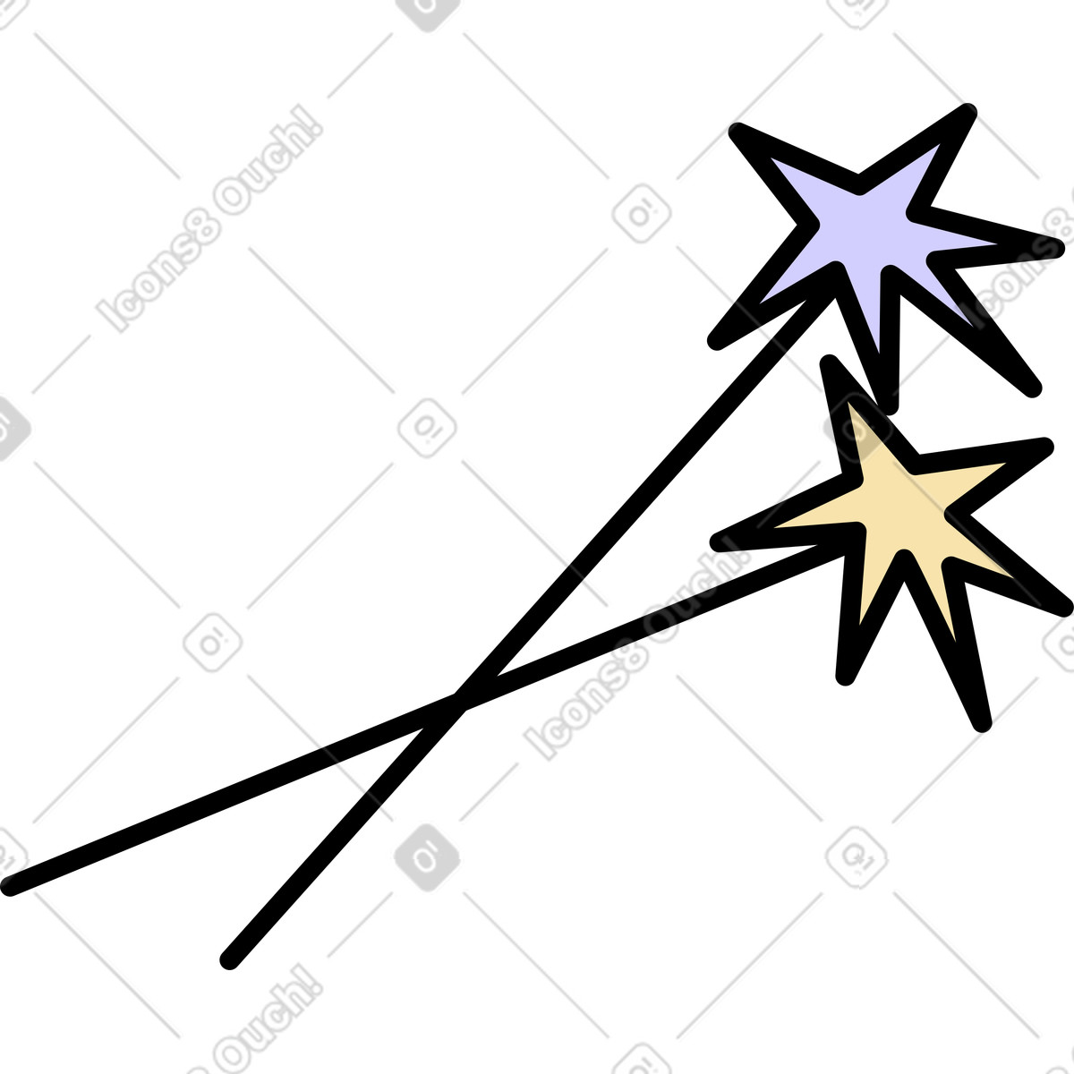 Illustration Cierges magiques dans le style Notes à télécharger aux formats PNG, SVG