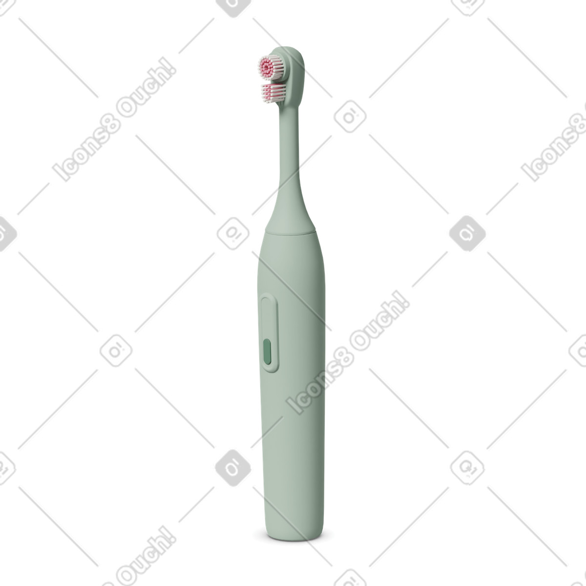 3D Casual life スタイルの Green electric toothbrush のイラストをPNG、SVG形式でダウンロード