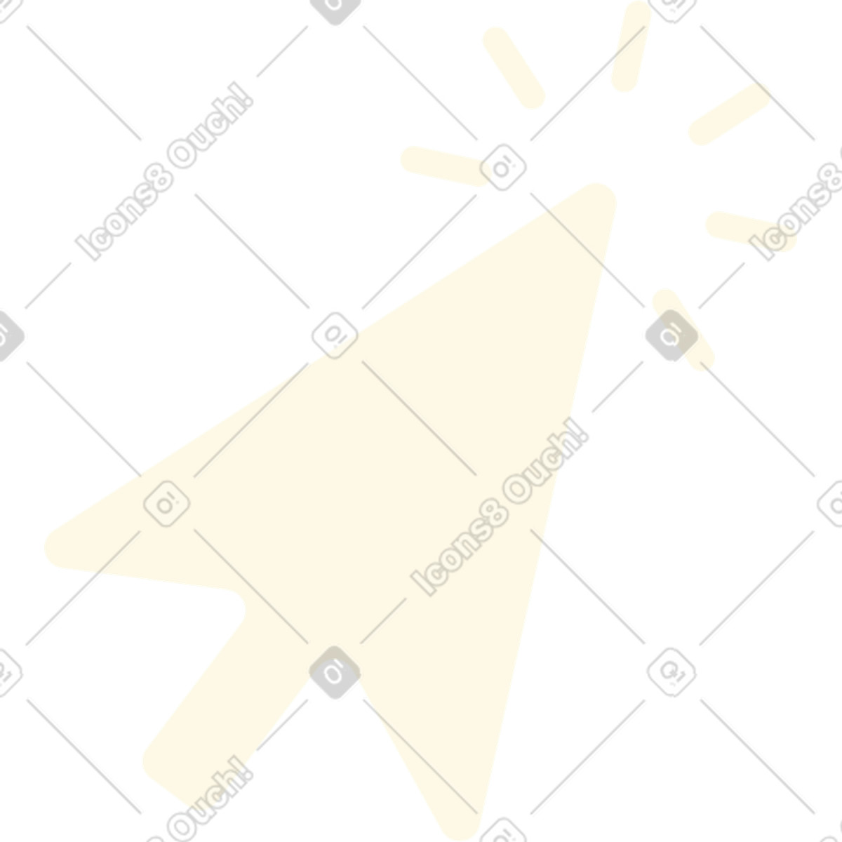 Ilustração de Cursor com clique em no estilo Beam para baixar em PNG, SVG