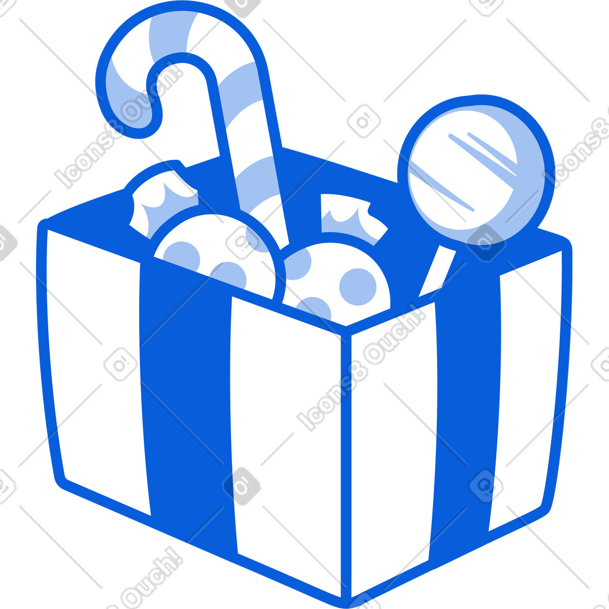 Ilustración Caja de dulces en estilo Handy Line a descargar en PNG y SVG