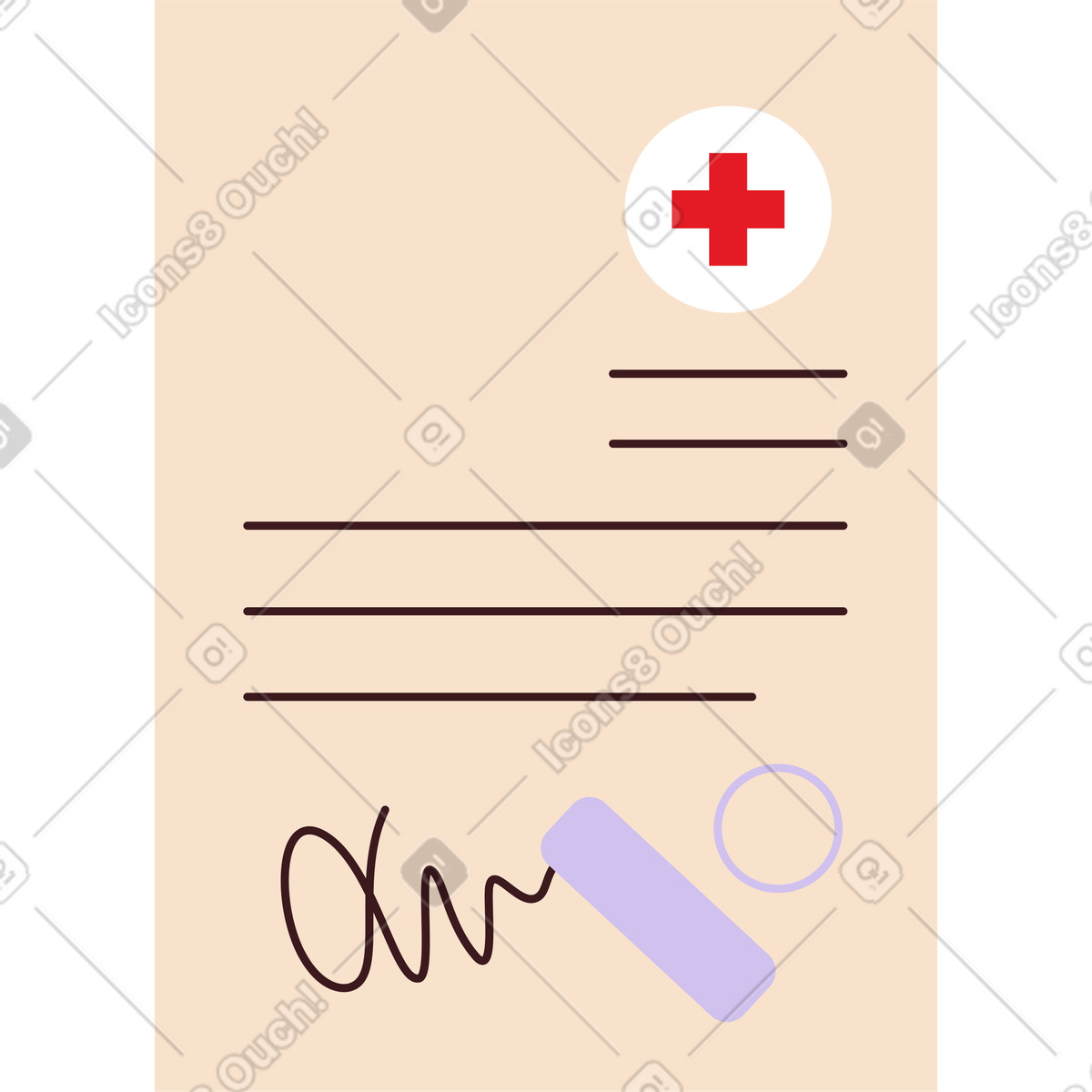 下载 Folks 风格的 医生的处方 插画，支持 PNG、SVG 格式